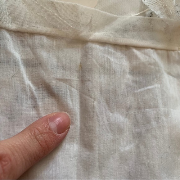 1930s 40s Vintage Lace Cotton Slip Camisole Top S - Picture 3 of 11